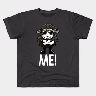 Black Sheep of the Family.  Me - Black Sheep: Proudly Unique. Kids T-Shirt